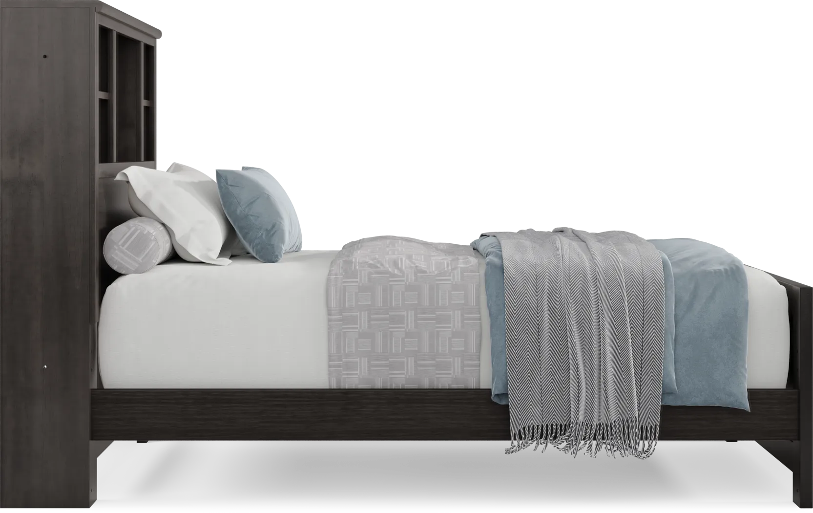 Kids Creekside 2.0 Charcoal Twin Bookcase Bedroom - Thumbnail - Image 3
