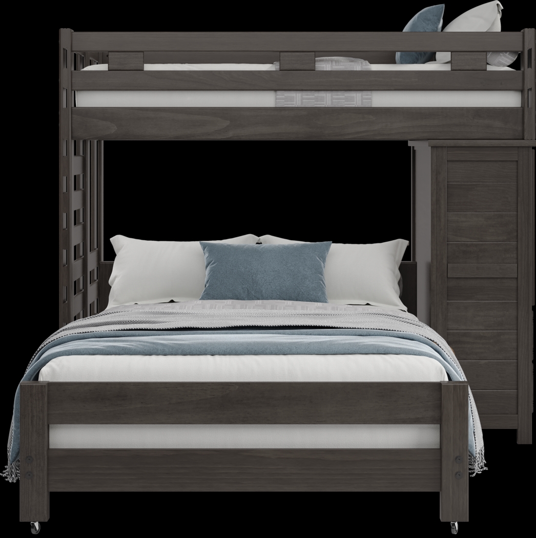 Kids Creekside 2.0 Charcoal Twin/Full Loft with Loft Chest - Thumbnail - Image 2