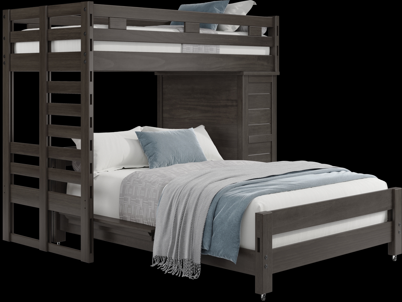 Kids Creekside 2.0 Charcoal Twin/Full Loft with Loft Chest - Thumbnail - Image 1