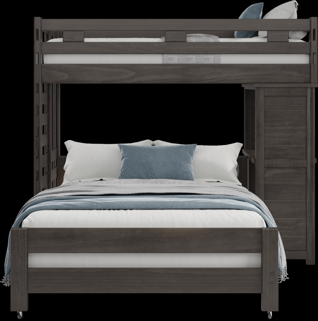 Kids Creekside 2.0 Charcoal Twin/Full Loft with Loft Desk - Thumbnail - Image 2