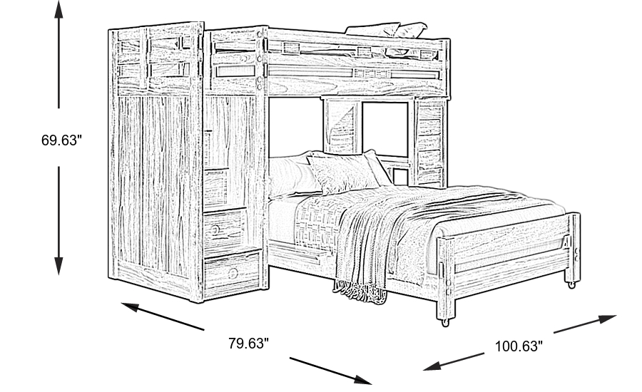 Dimension Image. Please refer to the Dimension Tab on this page for dimension details.