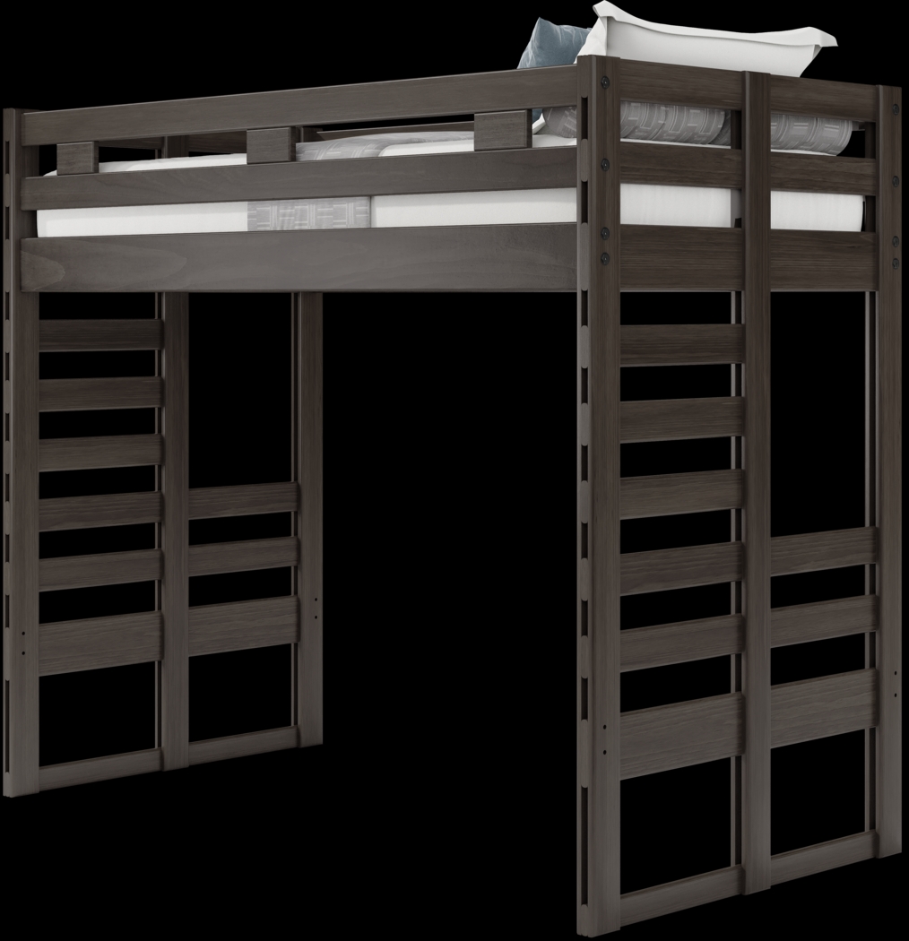 Kids Creekside 2.0 Charcoal Twin Loft Bed - Thumbnail - Image 4