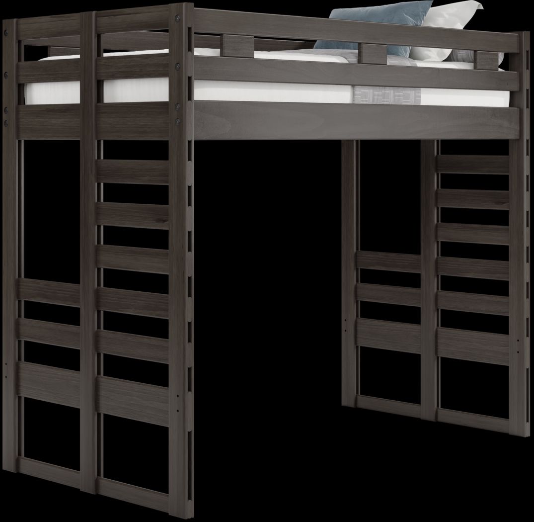 Kids Creekside 2.0 Charcoal Twin Loft Bed - Thumbnail - Image 1