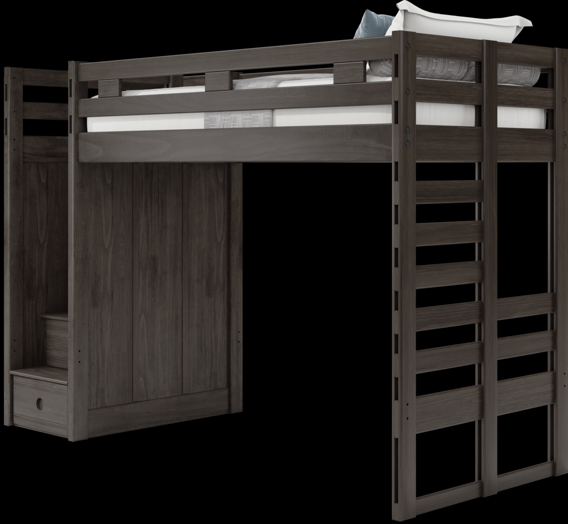 Kids Creekside 2.0 Charcoal Twin Step Loft - Thumbnail - Image 3