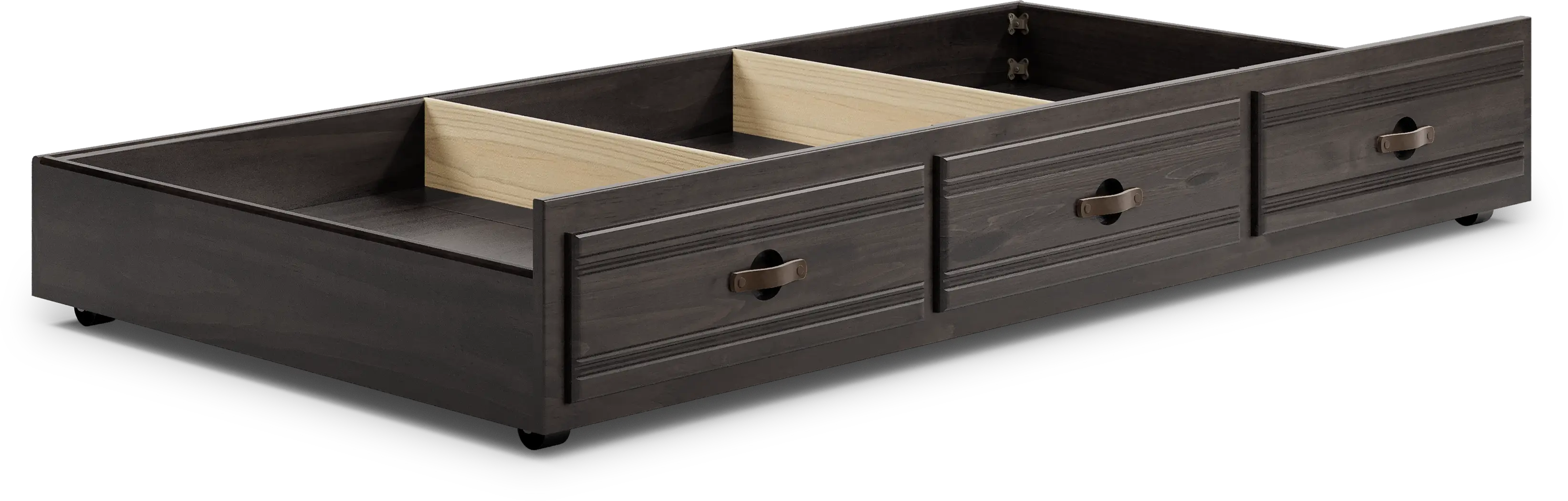 Kids Creekside 2.0 Charcoal Twin Storage Trundle - Thumbnail - Image 2