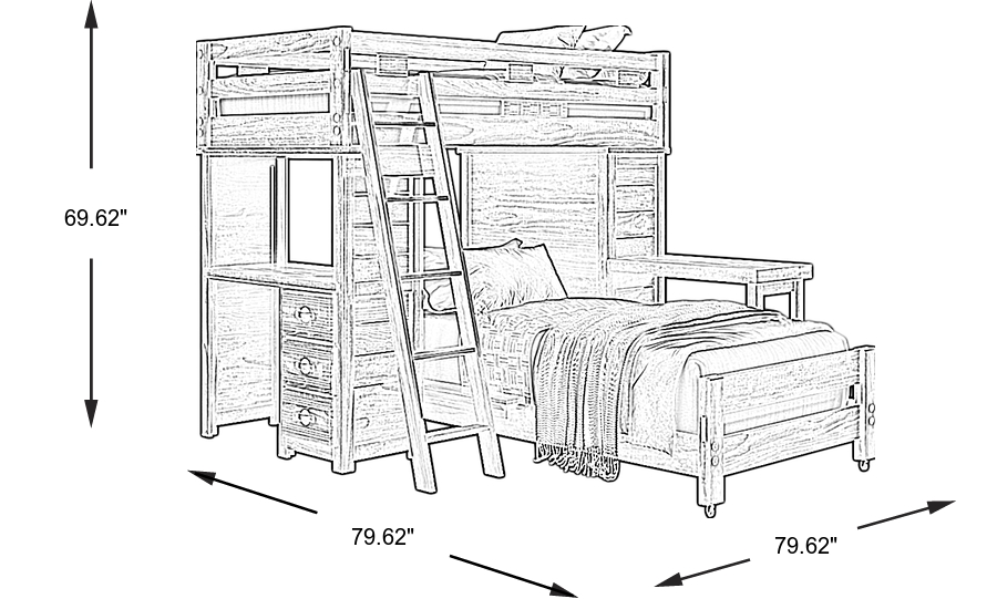 Dimension Image. Please refer to the Dimension Tab on this page for dimension details.