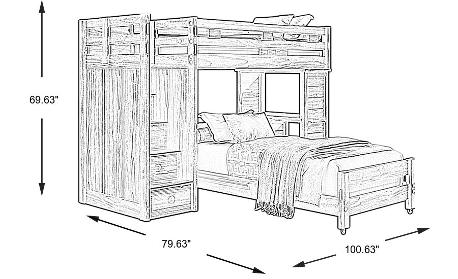 Dimension Image. Please refer to the Dimension Tab on this page for dimension details.
