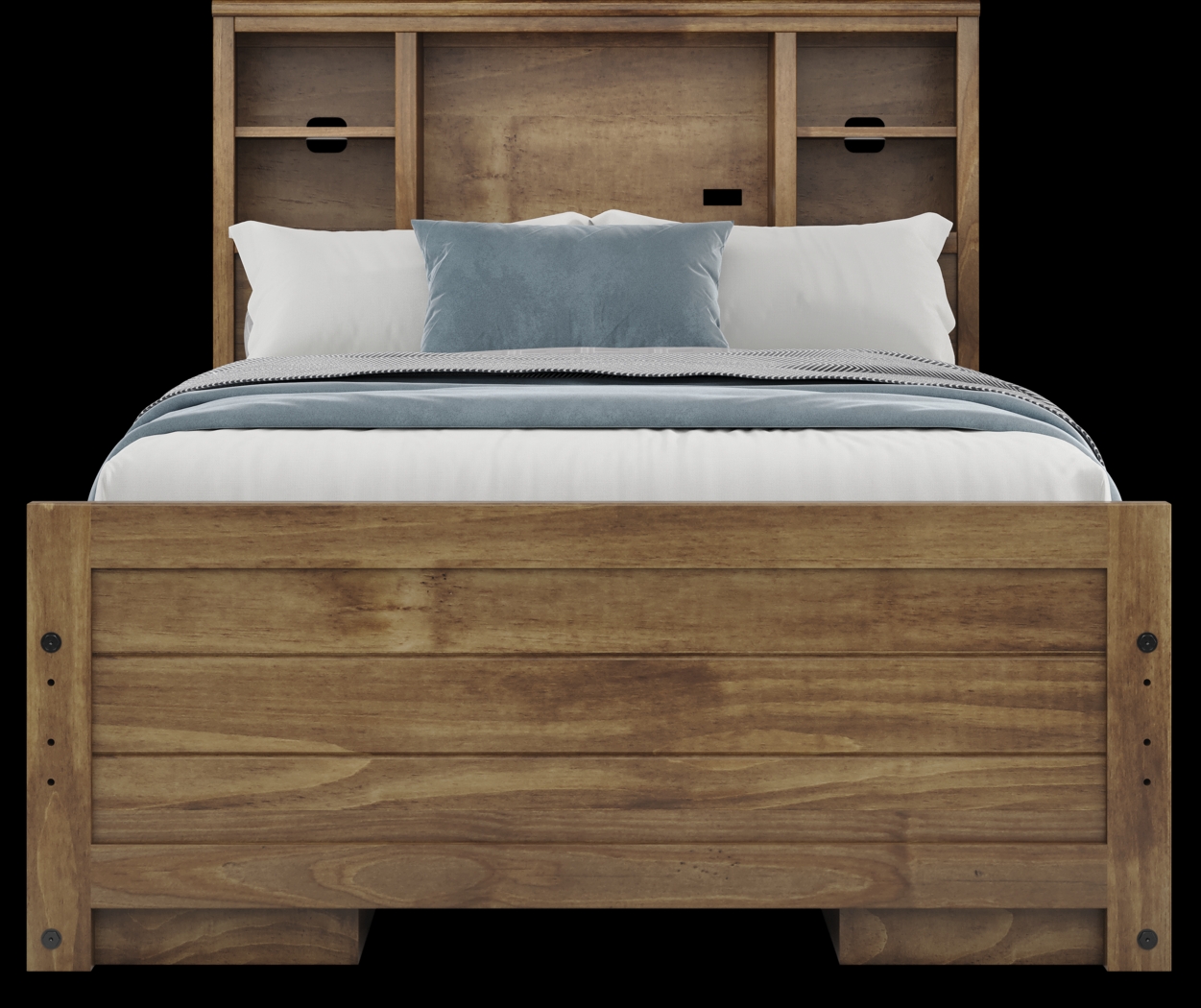 Kids Creekside 2.0 Chestnut Full Bookcase Bedroom with 2 Storage Side Rails - Thumbnail - Image 4