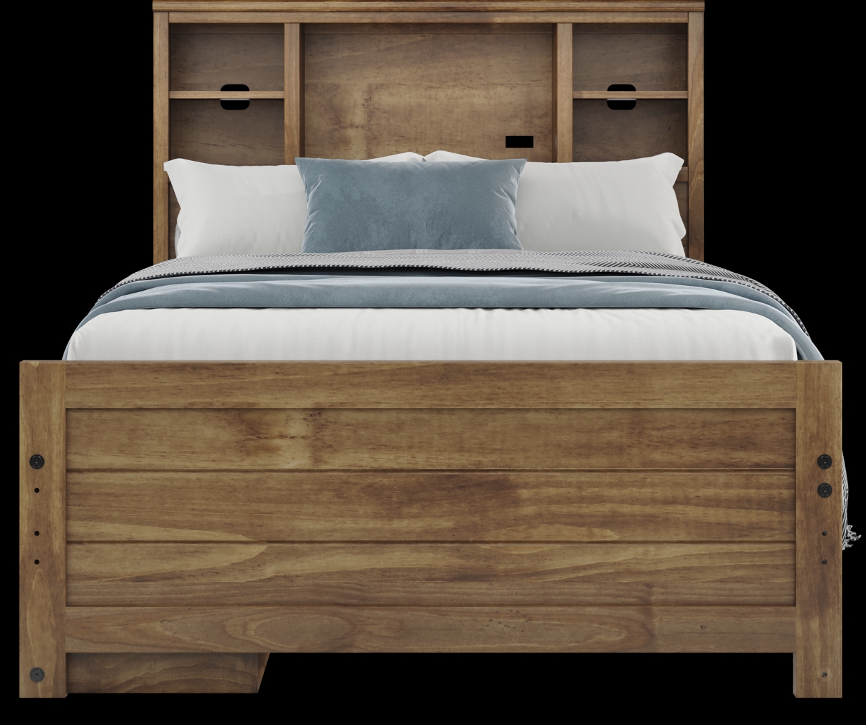 Kids Creekside 2.0 Chestnut Full Bookcase Bed with Storage Side Rail - Thumbnail - Image 4