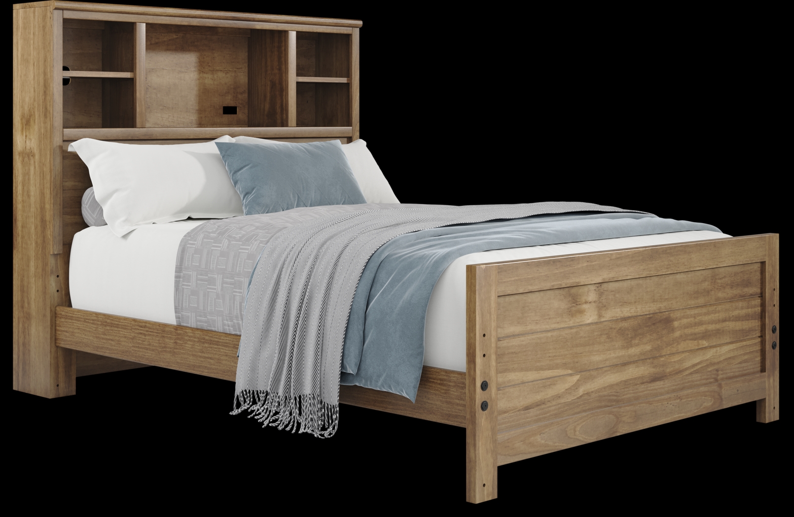 Kids Creekside 2.0 Chestnut Full Bookcase Bed - Thumbnail - Image 1