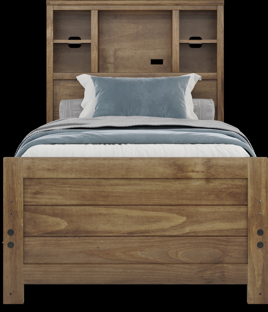 Kids Creekside 2.0 Chestnut 5 Pc Twin Bookcase Bedroom - Thumbnail - Image 5