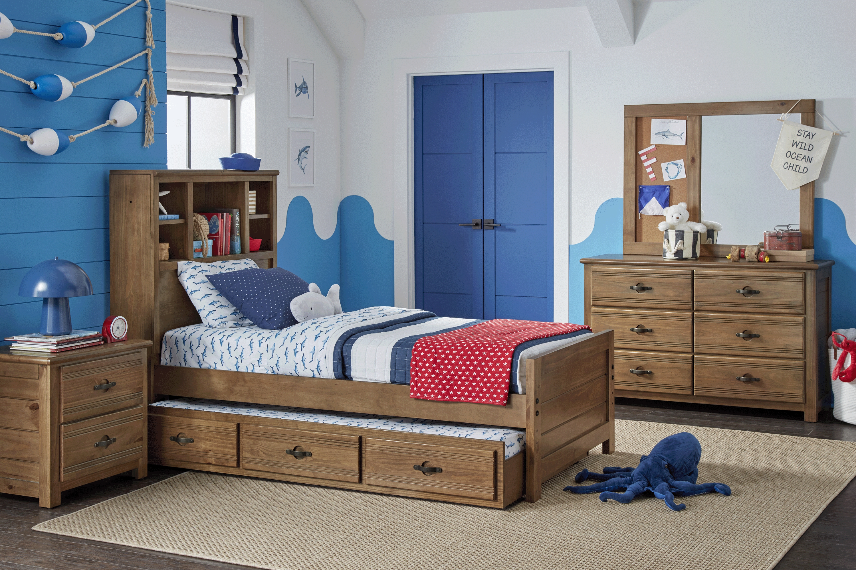 Kids Creekside 2.0 Chestnut Twin Bookcase Bed - Thumbnail - Image 3