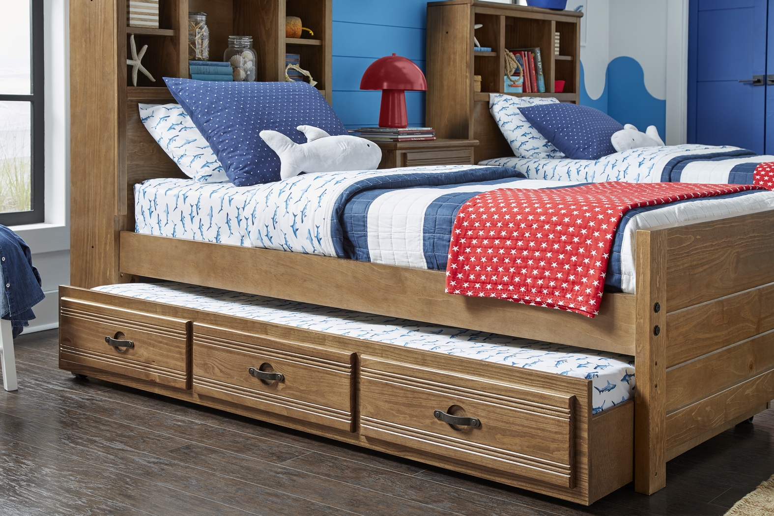 Kids Creekside 2.0 Chestnut Twin Bookcase Bed - Thumbnail - Image 4