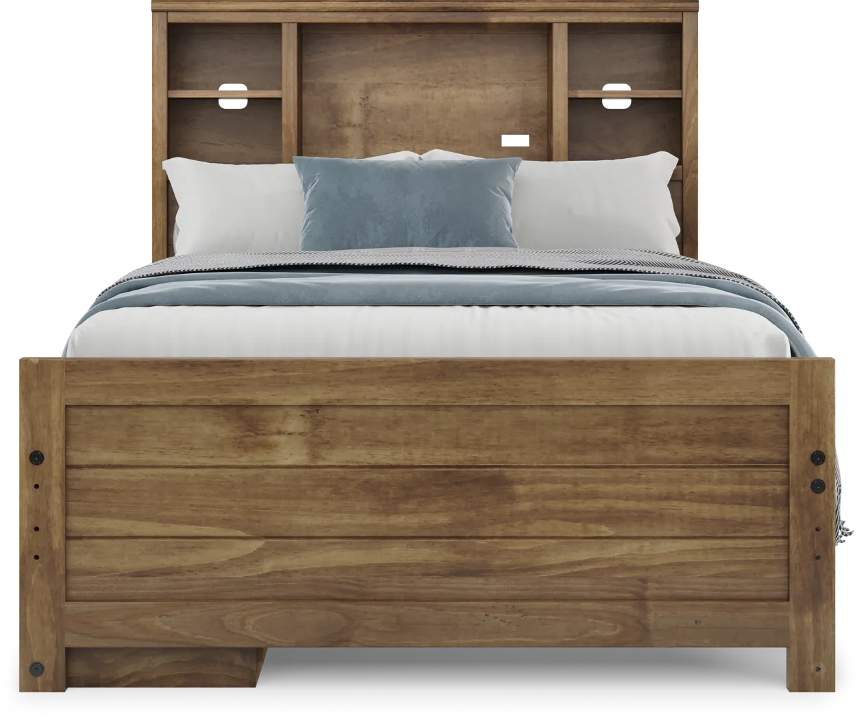 Kids Creekside 3.0 Chestnut Full Bookcase Bed with Storage Side Rail - Thumbnail - Image 2