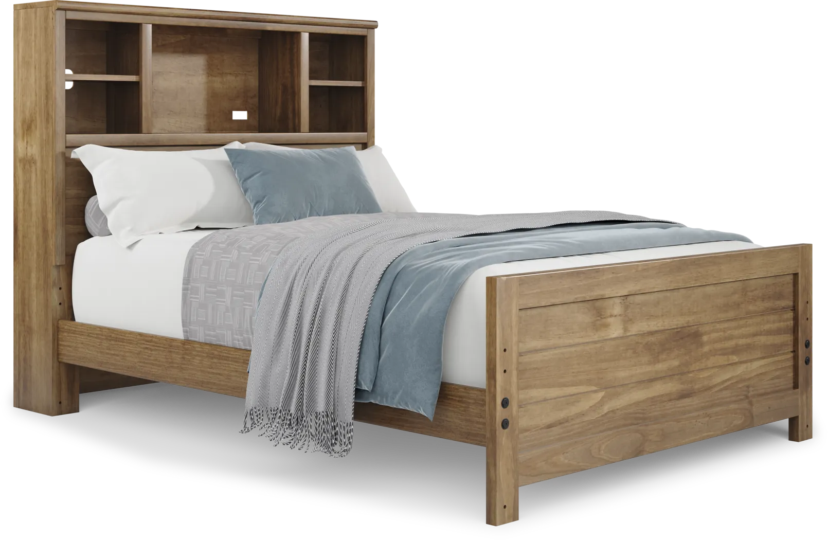 Kids Creekside 2.0 Chestnut Full Bookcase Bed - Thumbnail - Image 1