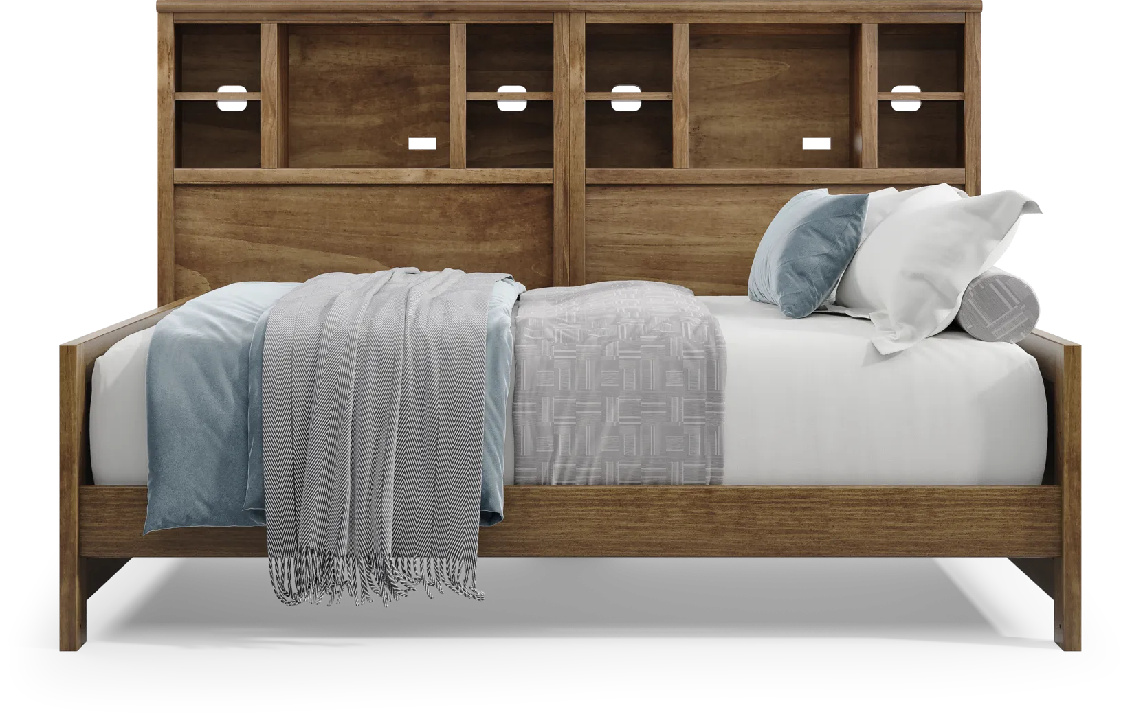 Kids Creekside 3.0 Chestnut Full Bookcase Wall Bed - Thumbnail - Image 2