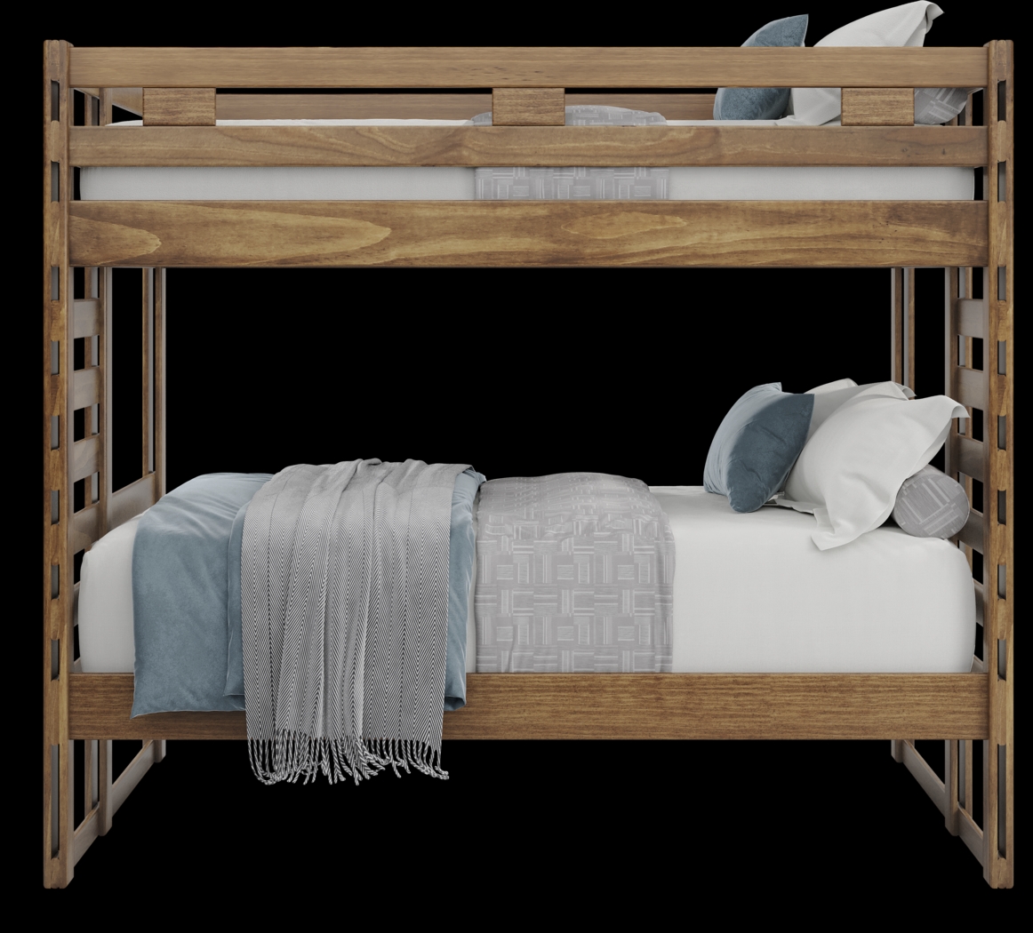 Kids Creekside 2.0 Chestnut Full/Full Bunk Bed - Thumbnail - Image 3