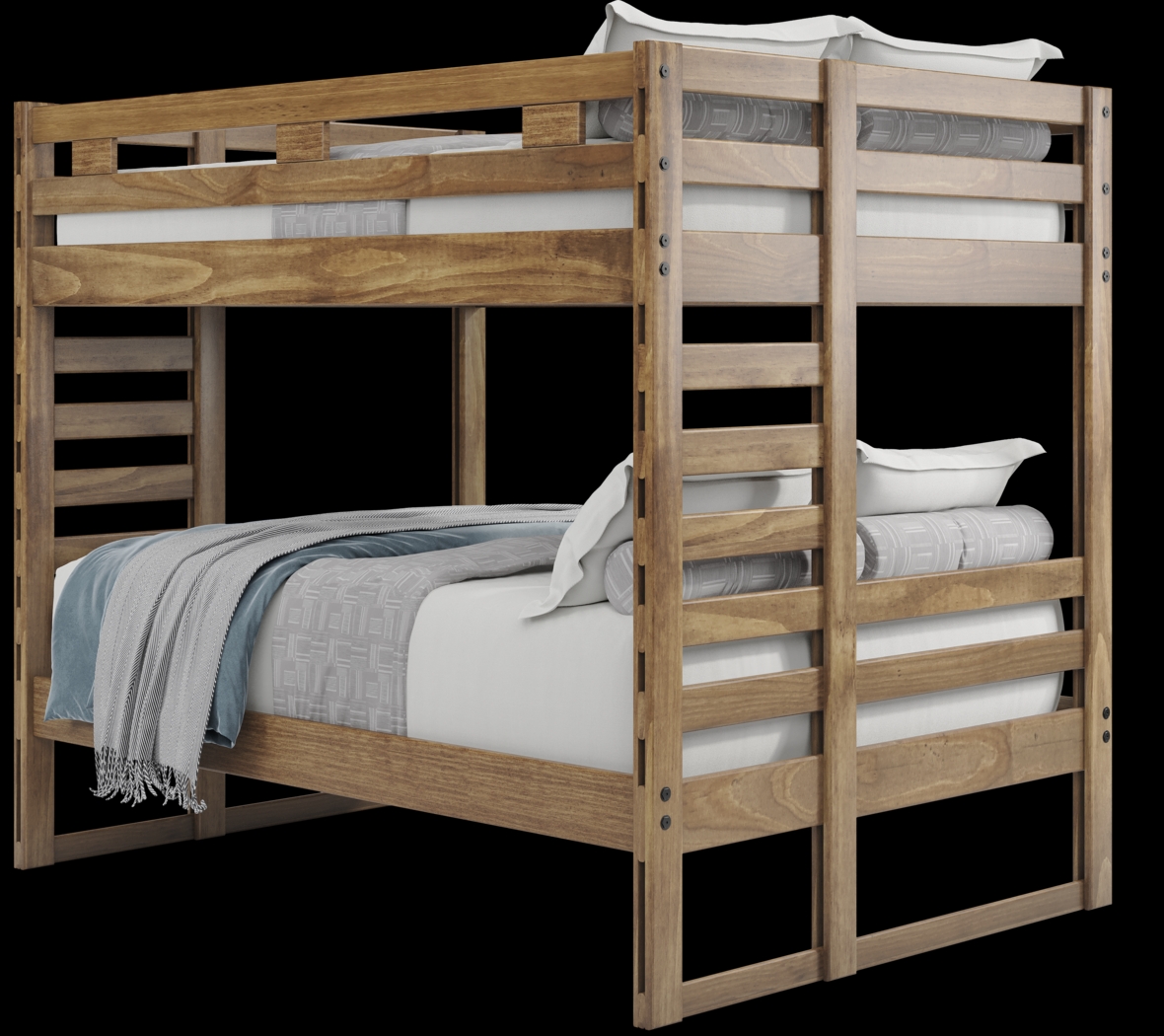 Kids Creekside 2.0 Chestnut Full/Full Bunk Bed - Thumbnail - Image 4