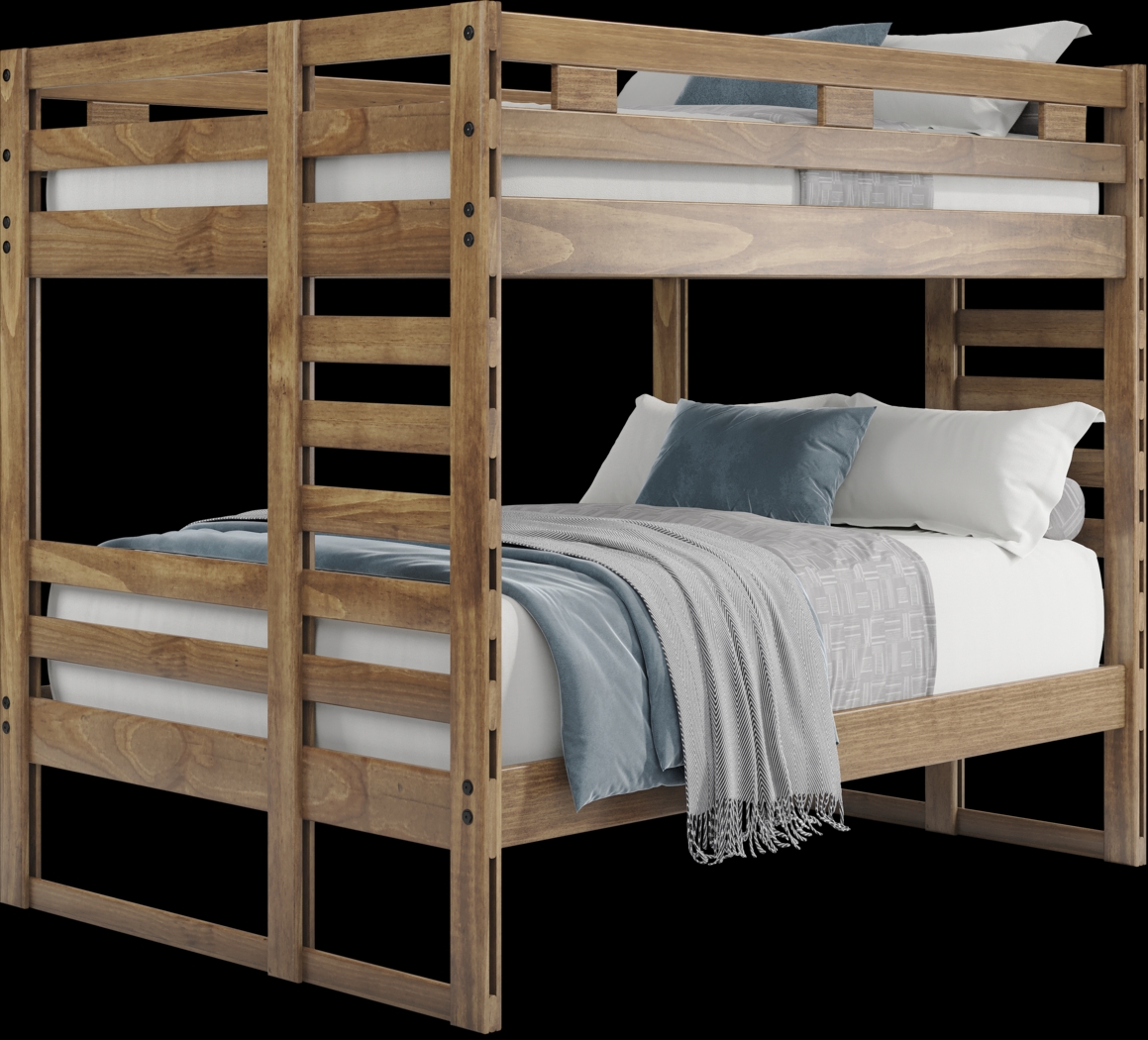 Kids Creekside 2.0 Chestnut Full/Full Bunk Bed - Thumbnail - Image 1
