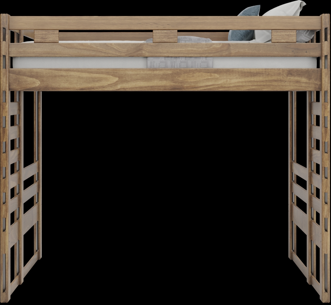 Kids Creekside 2.0 Chestnut Full Loft Bed - Thumbnail - Image 2