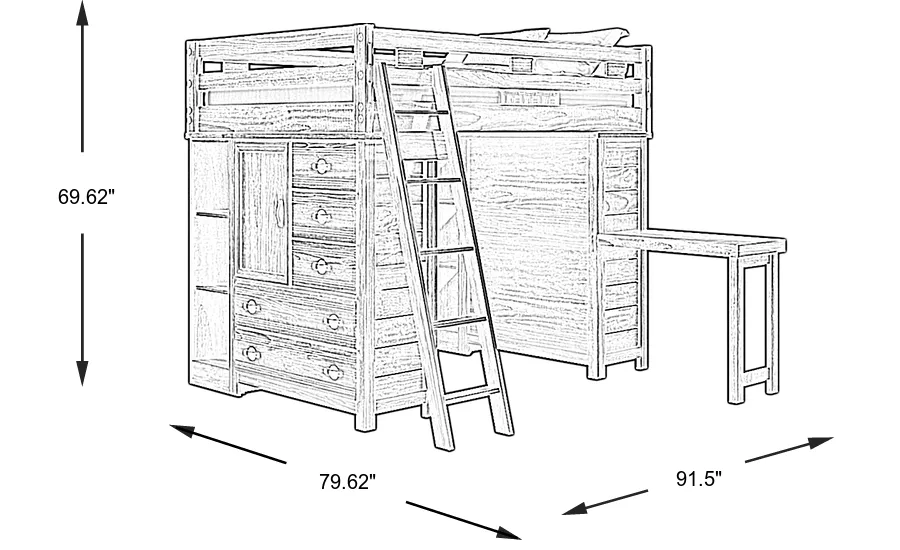 Dimension Image. Please refer to the Dimension Tab on this page for dimension details.