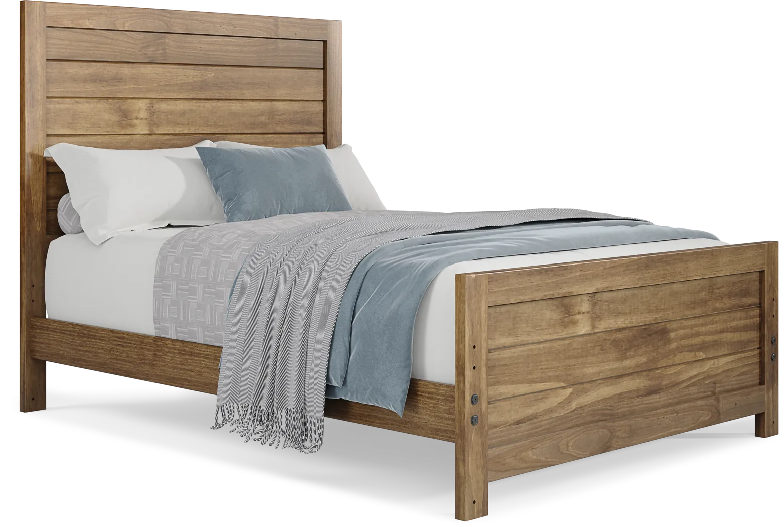 Kids Creekside 2.0 Chestnut Full Panel Bed - Thumbnail - Image 1