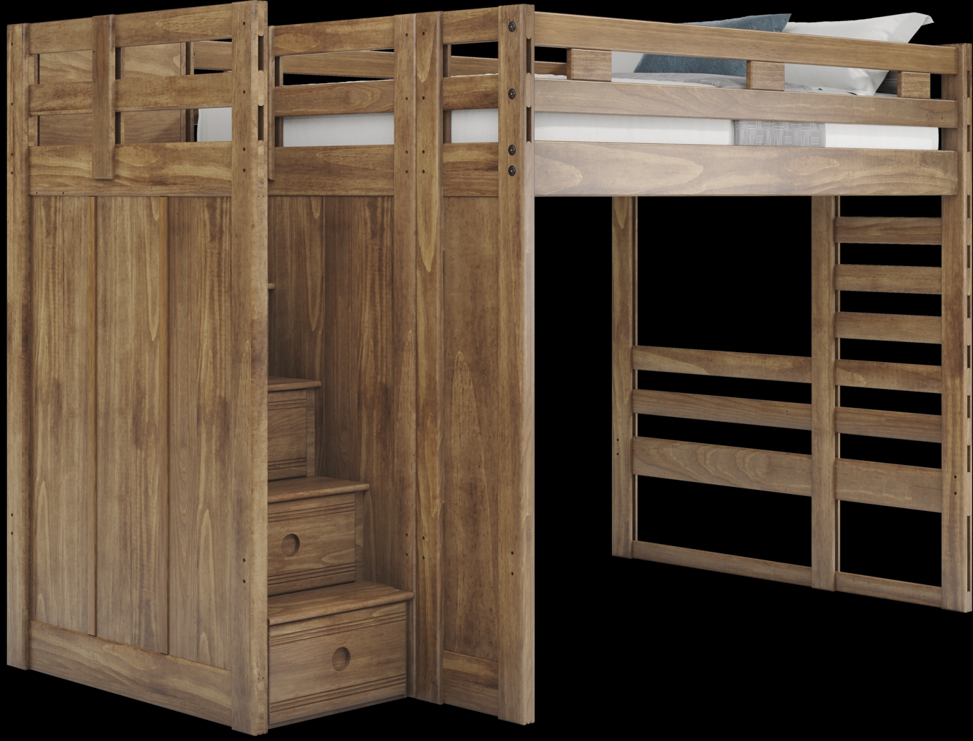 Kids Creekside 2.0 Chestnut Full Step Loft - Thumbnail - Image 1