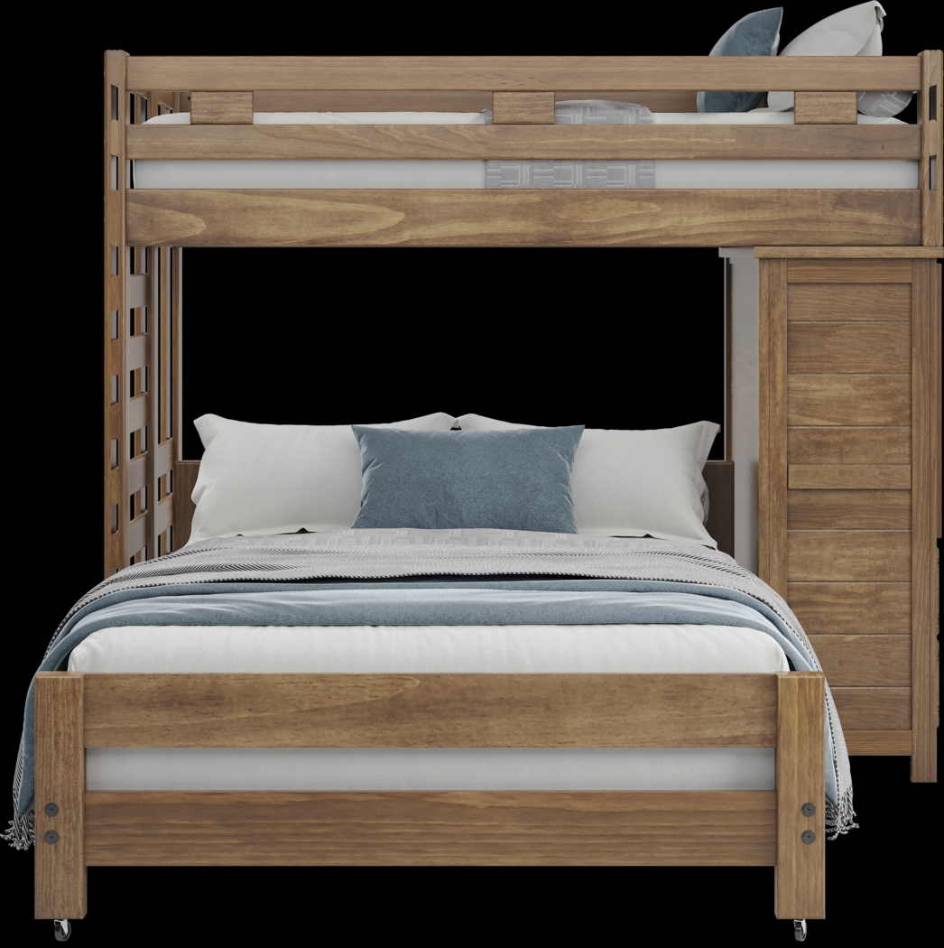 Kids Creekside 2.0 Chestnut Twin/Full Loft with Loft Chest - Thumbnail - Image 2