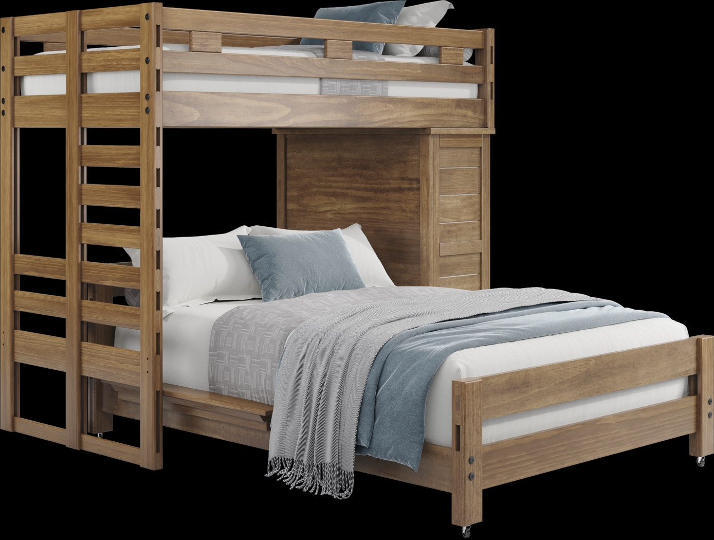 Kids Creekside 2.0 Chestnut Twin/Full Loft with Loft Chest - Thumbnail - Image 1