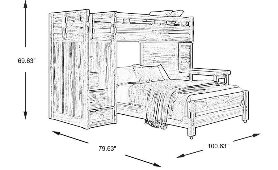 Dimension Image. Please refer to the Dimension Tab on this page for dimension details.