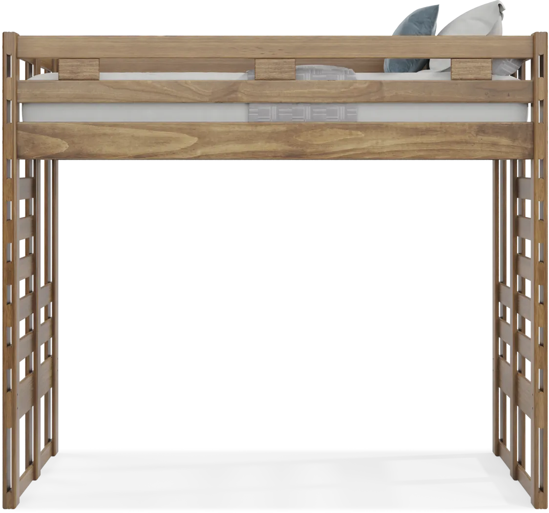 Kids Creekside 2.0 Chestnut Twin Loft Bed - Thumbnail - Image 2