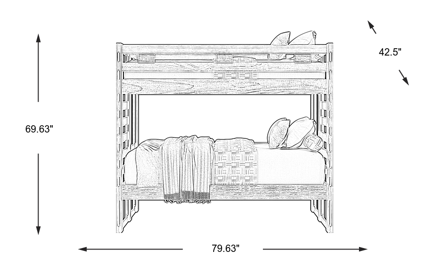 Dimension Image. Please refer to the Dimension Tab on this page for dimension details.