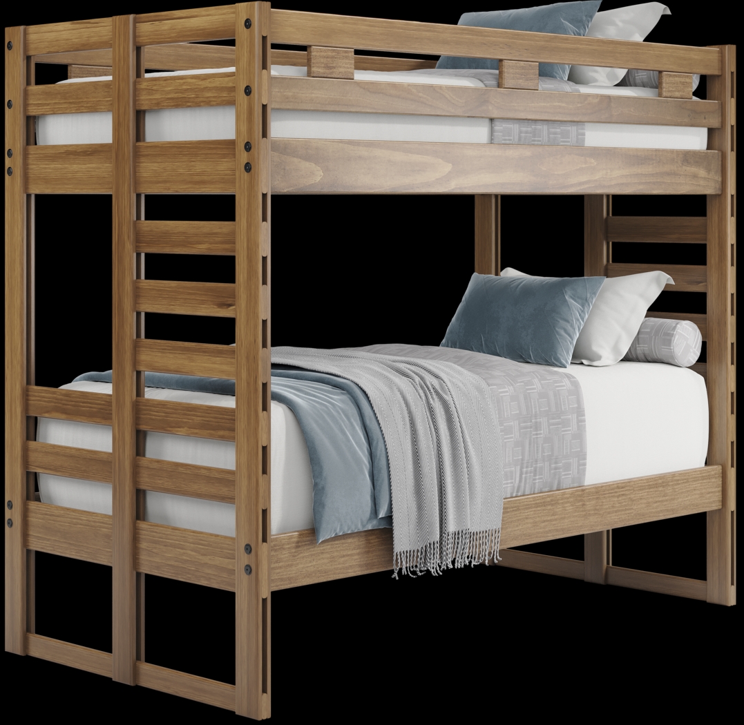 Kids Creekside 2.0 Chestnut Twin/Twin Bunk Bed - Thumbnail - Image 1