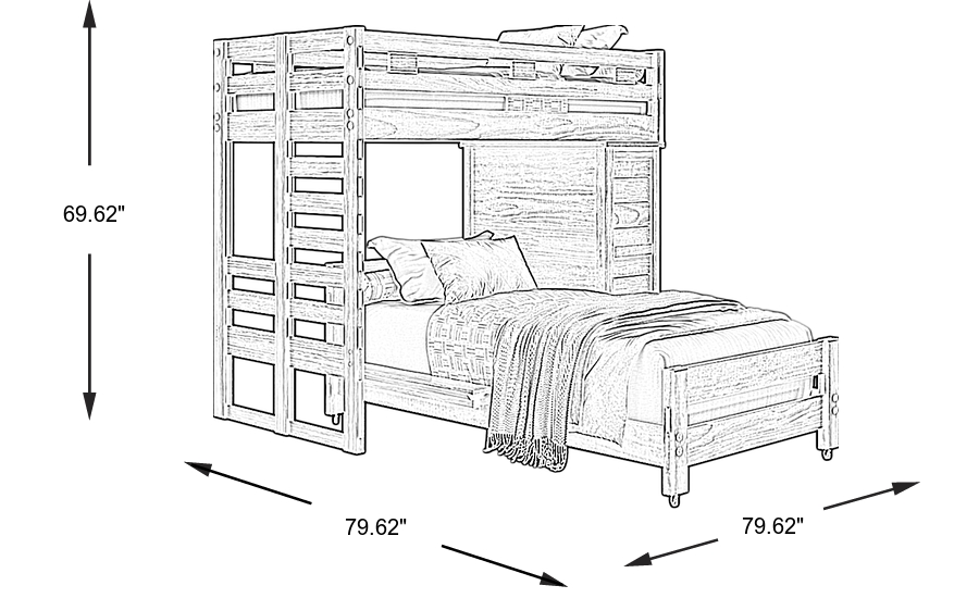 Dimension Image. Please refer to the Dimension Tab on this page for dimension details.