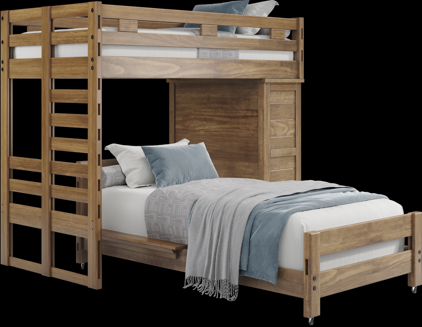 Kids Creekside 2.0 Chestnut Twin/Twin Loft with Loft Chest - Thumbnail - Image 1