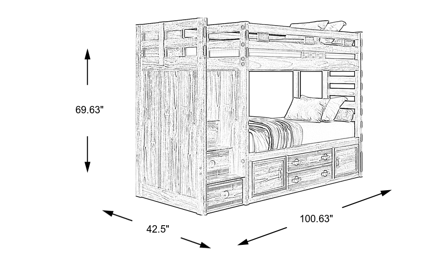 Dimension Image. Please refer to the Dimension Tab on this page for dimension details.