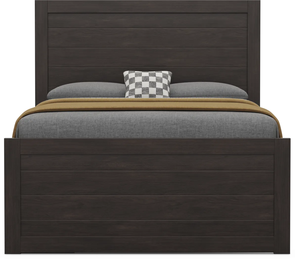 Kids Creekside 3.0 Charcoal Full Panel Bed with Storage Side Rail - Thumbnail - Image 3