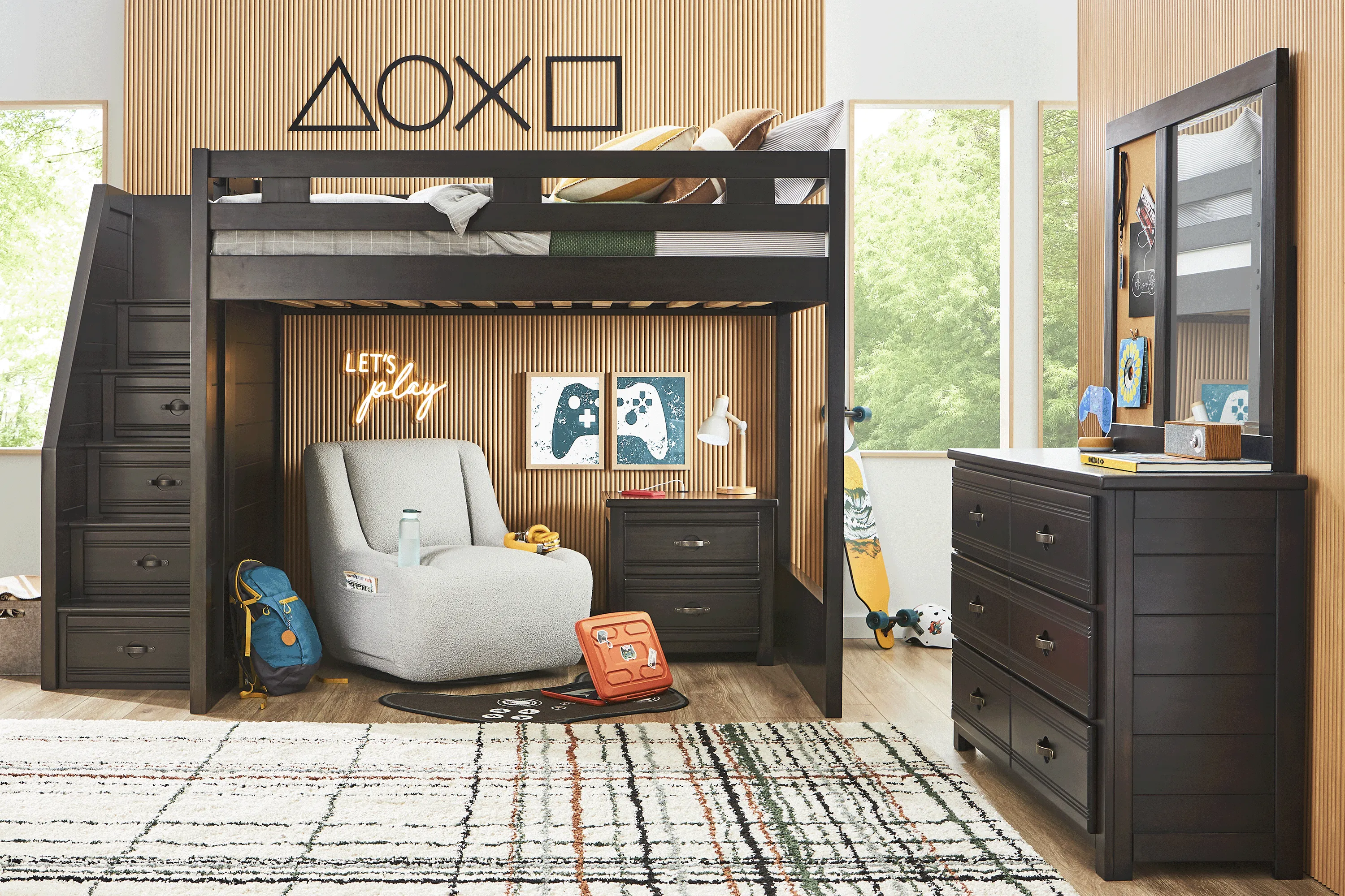 Kids Creekside 3.0 Charcoal Full Step Loft - Thumbnail - Image 3