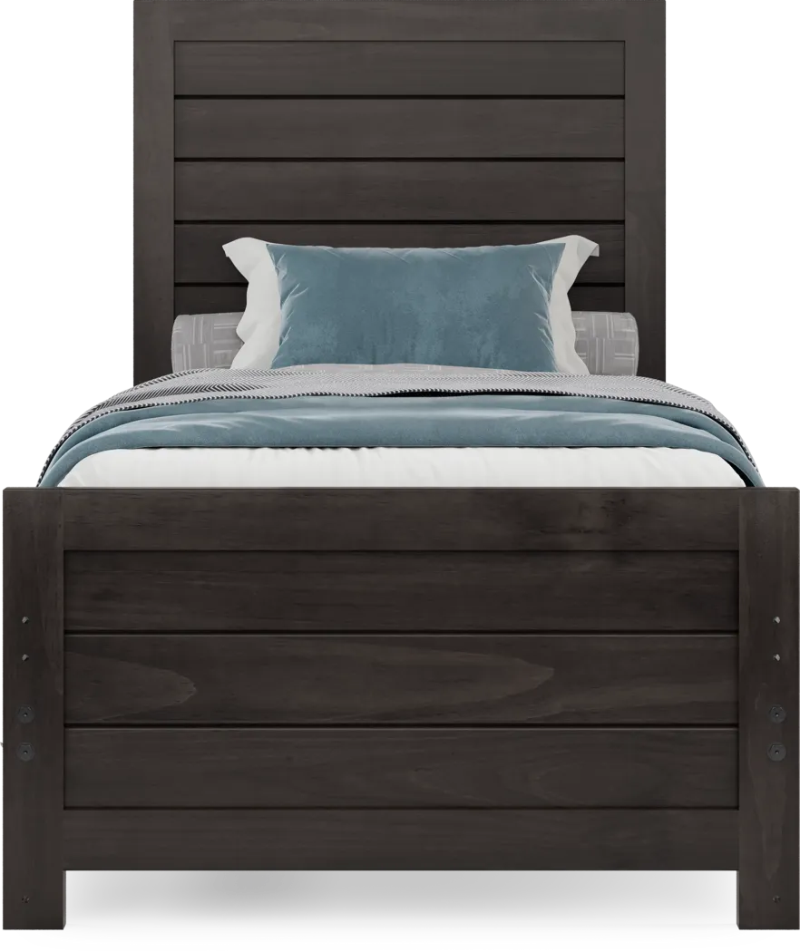 Kids Creekside 3.0 Charcoal Twin Panel Bed - Thumbnail - Image 3