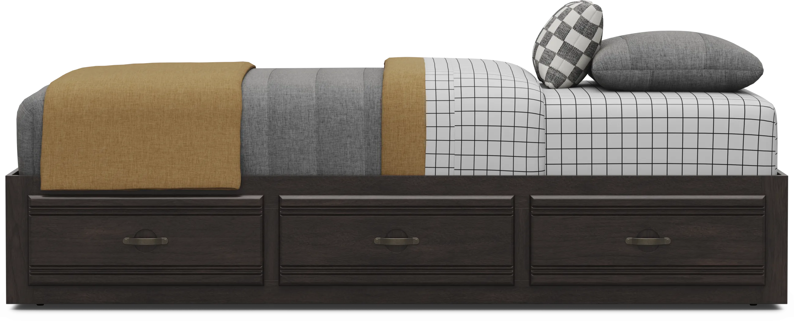 Kids Creekside 3.0 Charcoal Twin Platform Bed with 3 Storage Drawers - Thumbnail - Image 4