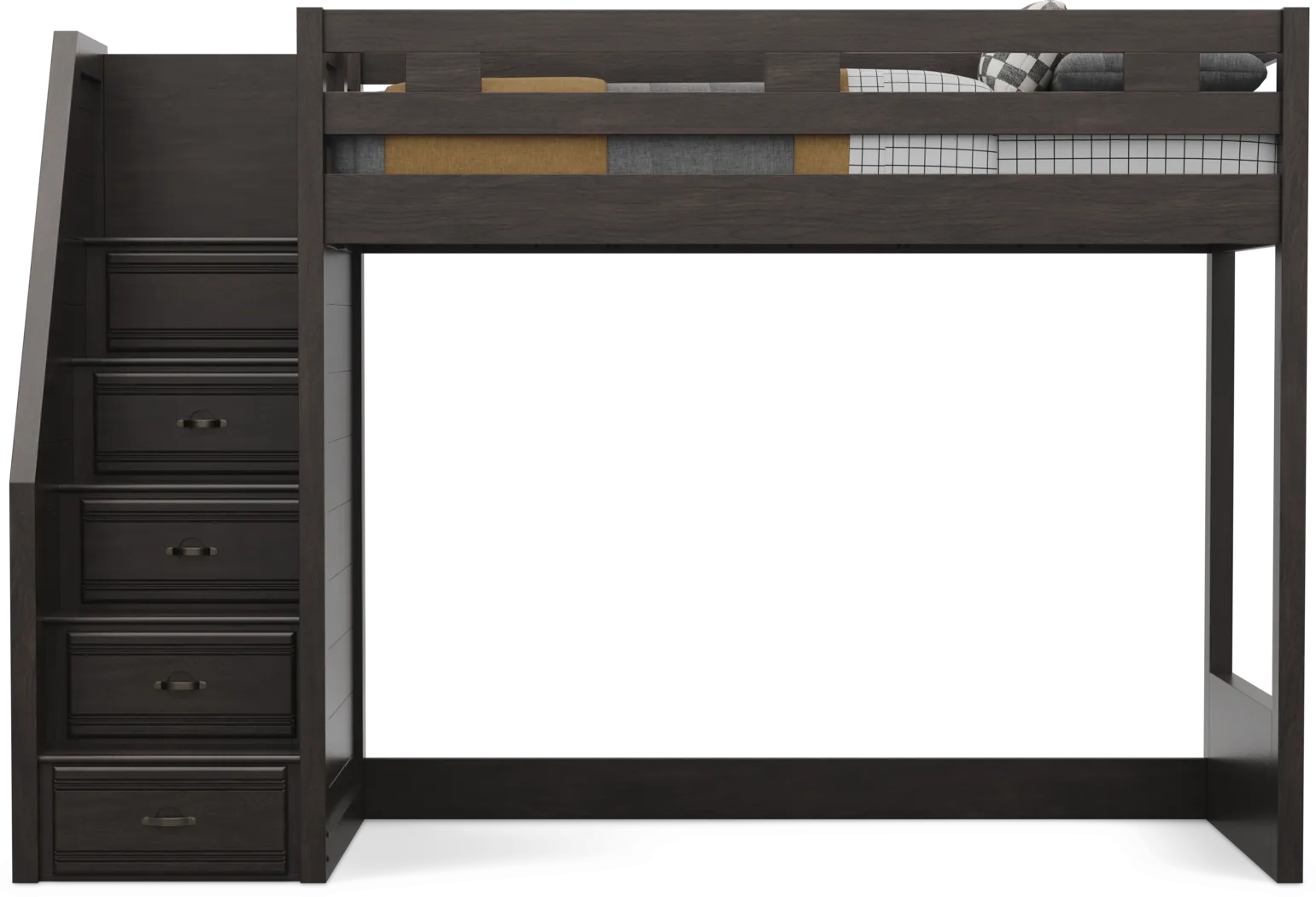 Kids Creekside 3.0 Charcoal Twin Step Loft - Thumbnail - Image 4