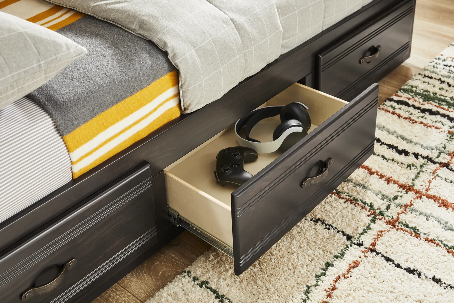 Kids Creekside 3.0 Charcoal Twin/Twin Bunk Bed - Image 7