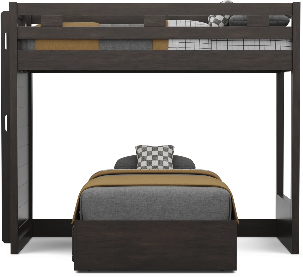Kids Creekside 3.0 Charcoal Twin/Twin Bunk Bed - Image 5