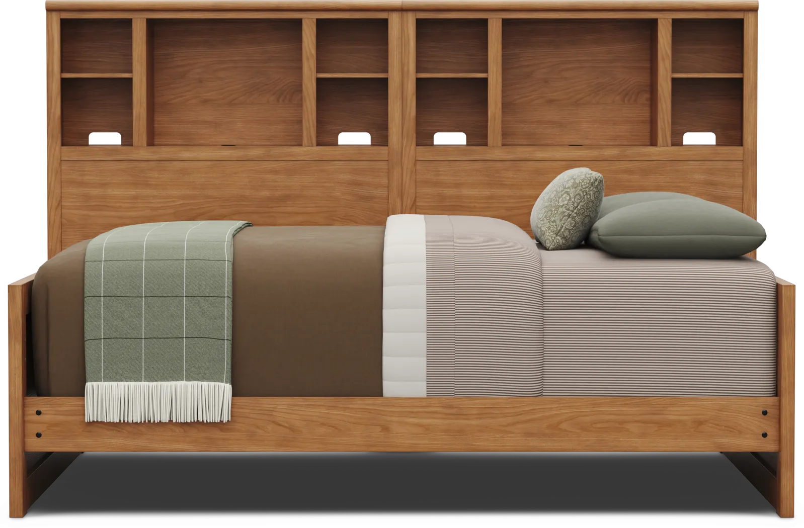 Kids Creekside 3.0 Chestnut Color Full Bookcase Wall Bed - Thumbnail - Image 2