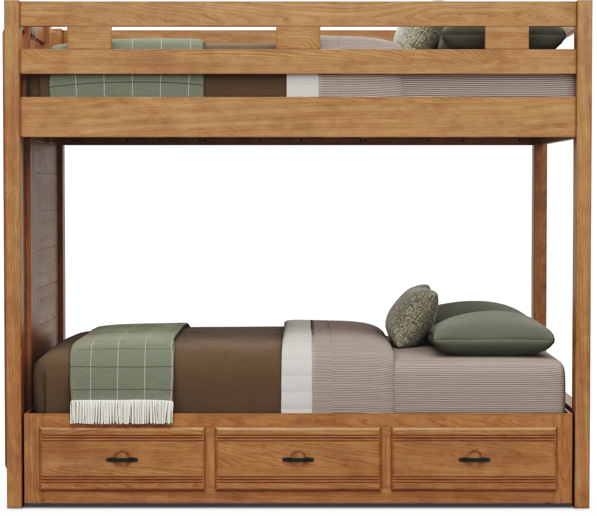 Kids Creekside 3.0 Chestnut Color Full/Full Bunk Bed - Thumbnail - Image 3