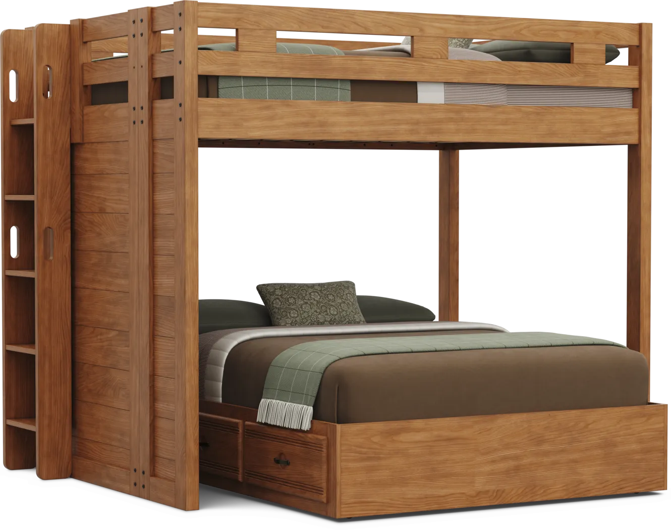 Kids Creekside 3.0 Chestnut Color Full/Full Bunk Bed - Thumbnail - Image 4