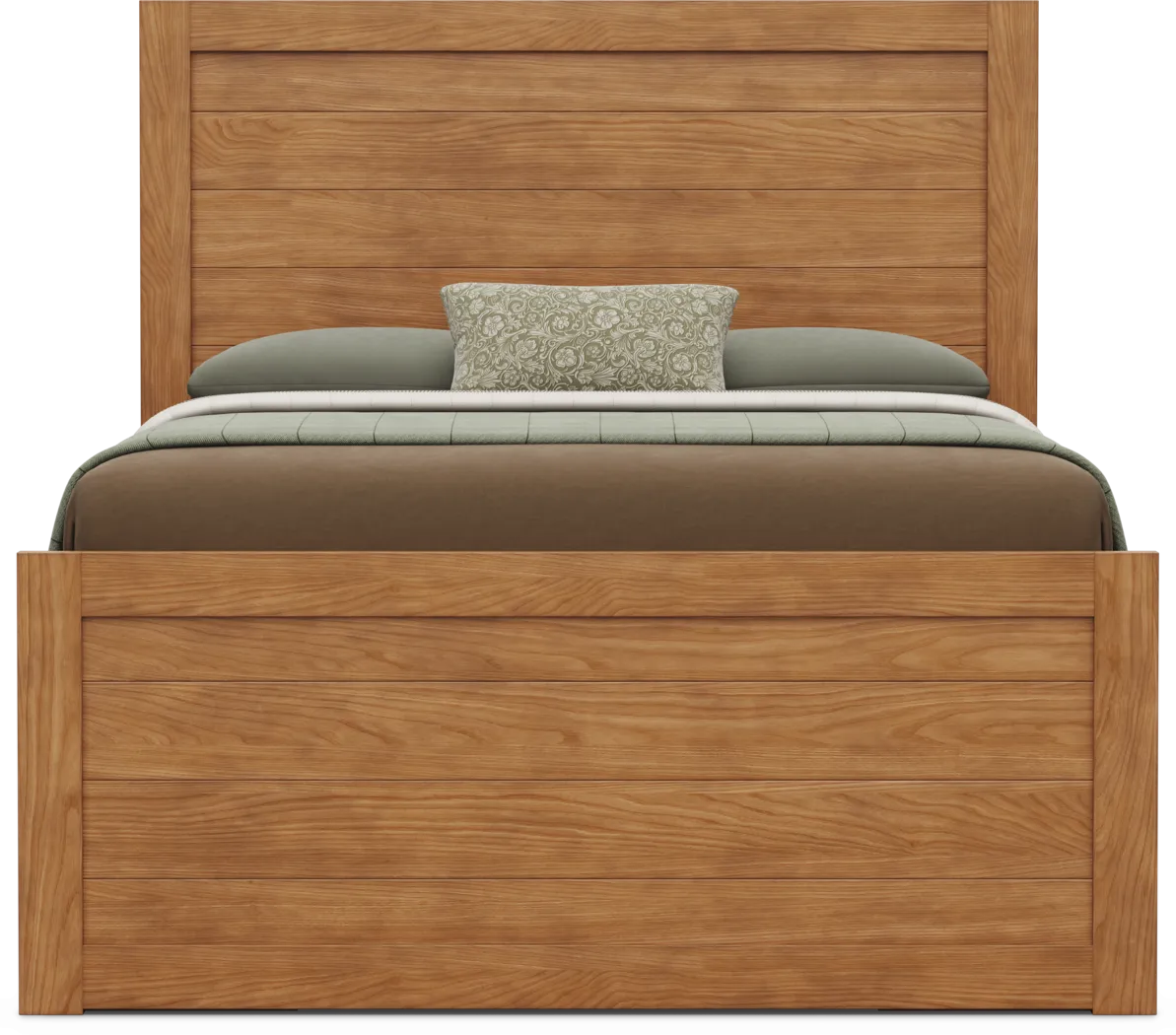 Kids Creekside 3.0 Chestnut Color Full Panel Bed with 2 Storage Side Rails - Thumbnail - Image 2