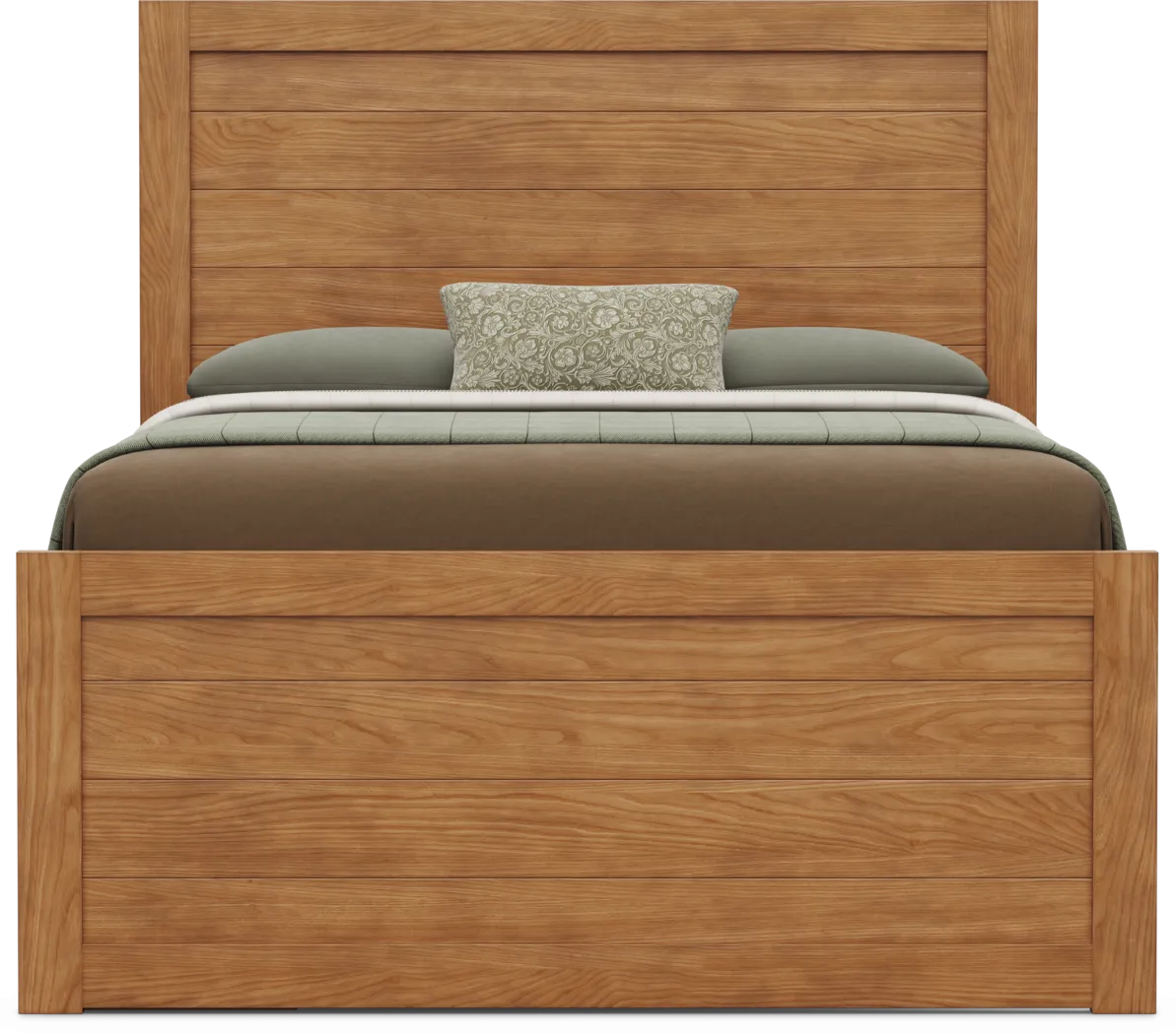 Kids Creekside 3.0 Chestnut Color Full Panel Bed with Storage Side Rail - Thumbnail - Image 3