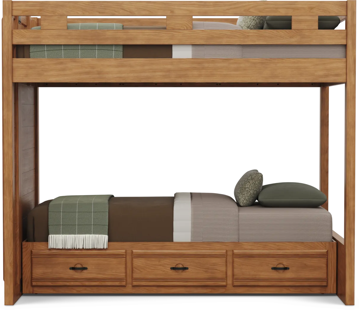 Kids Creekside 3.0 Chestnut Color Full/Twin Bunk Bed - Thumbnail - Image 3