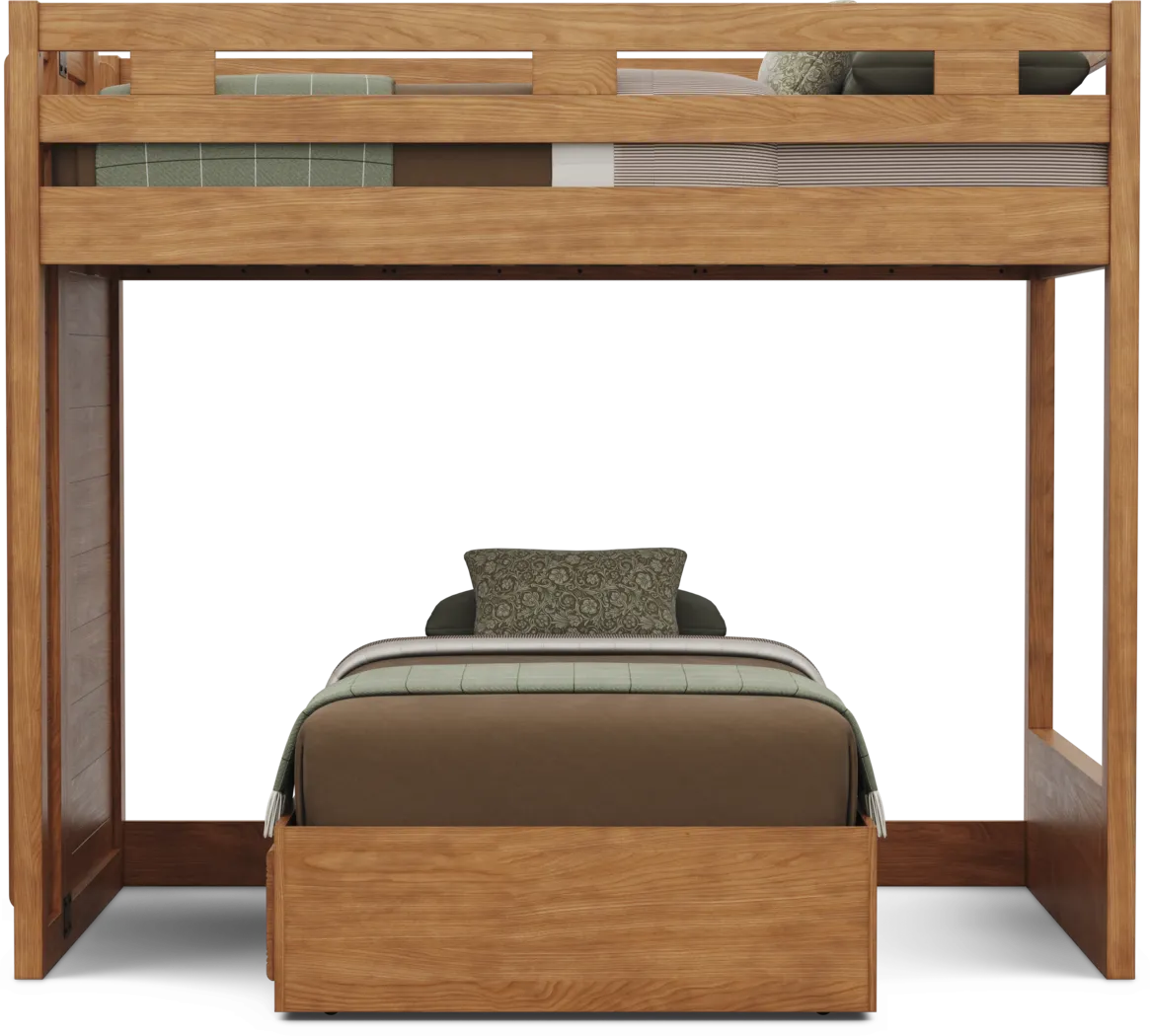 Kids Creekside 3.0 Chestnut Color Full/Twin Bunk Bed - Image 5